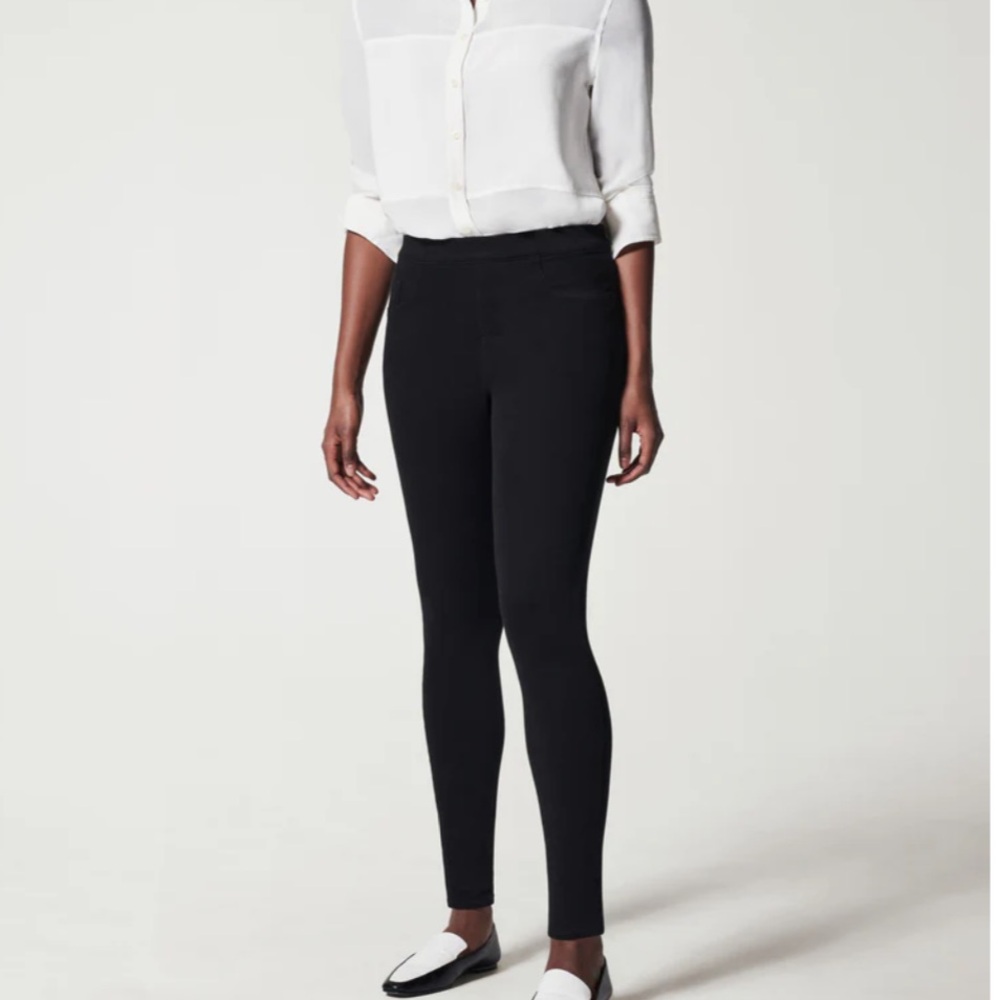 Spanx Jean-ish Black Ankle Leggings